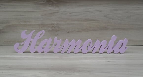 Palavra Decorativa Harmonia Linha Cl