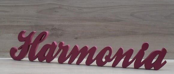 Palavra Decorativa Harmonia Linha Cl