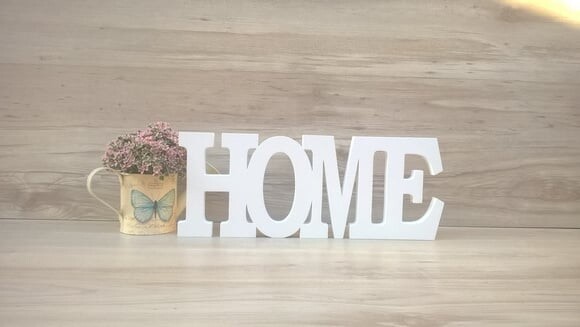 Palavra decorativa HOME - linha BK G