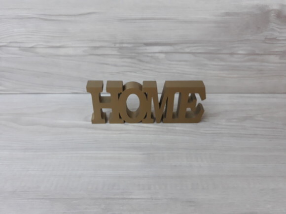 Palavra decorativa HOME - linha BK
