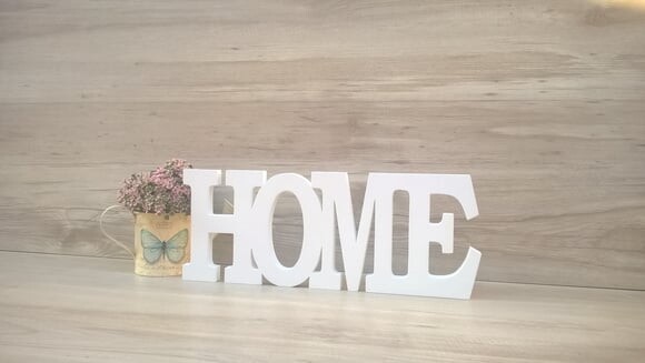 Palavra decorativa HOME - linha BK G