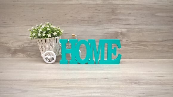 Palavra decorativa HOME - linha BK M