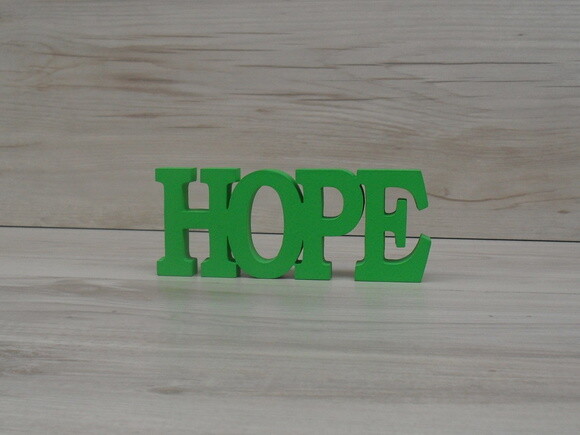 Palavra decorativa HOPE - linha BK