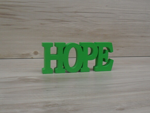 Palavra decorativa HOPE - linha BK