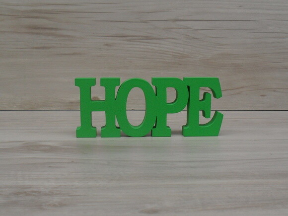 Palavra decorativa HOPE - linha BK