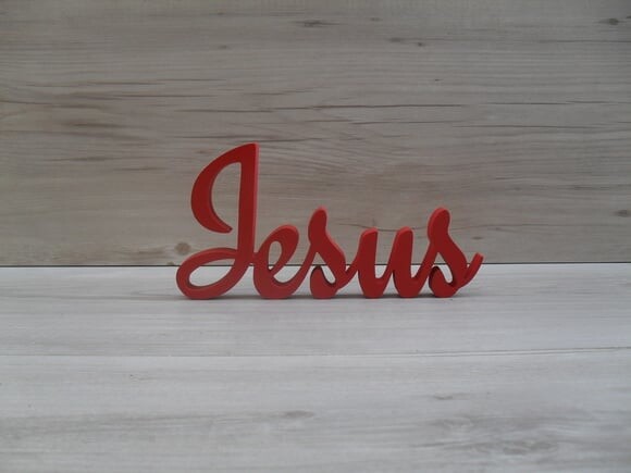Palavra decorativa Jesus - clássico