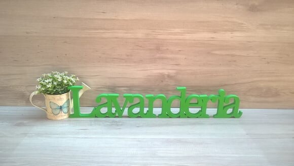 Palavra decorativa Lavanderia Mod BS