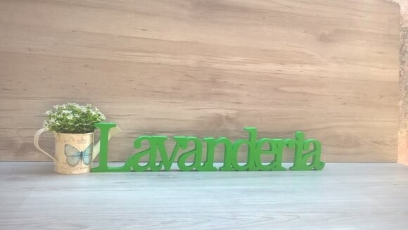 Palavra decorativa Lavanderia Mod BS