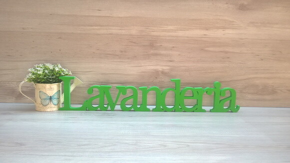 Palavra decorativa Lavanderia Mod BS