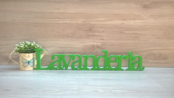 Palavra decorativa Lavanderia Mod BS