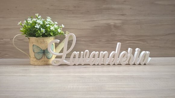 Palavra decorativa Lavanderia Mod LS