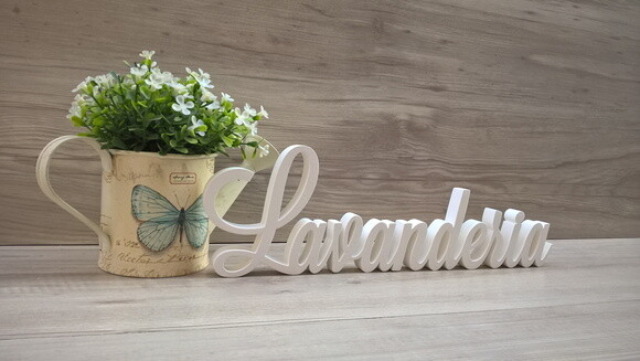 Palavra decorativa Lavanderia Mod LS