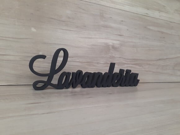 Palavra Decorativa Lavanderia Mod Ls