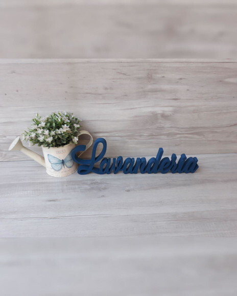 Palavra Decorativa Lavanderia Mod Ls