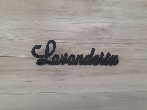 Palavra Decorativa Lavanderia Mod Ls