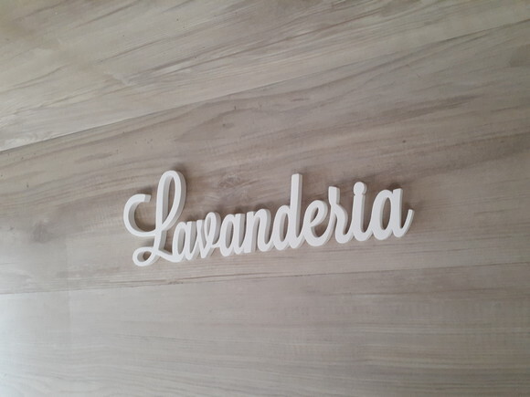 Palavra decorativa Lavanderia Mod LS - DE PAREDE