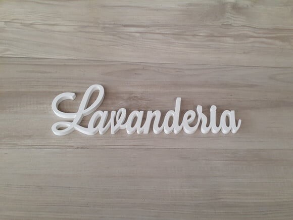 Palavra decorativa Lavanderia Mod LS - DE PAREDE