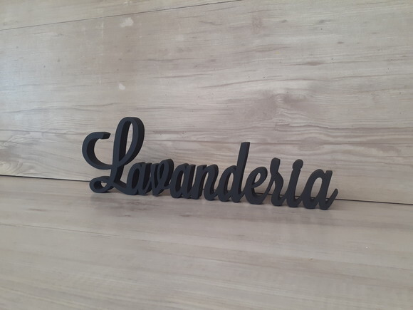 Palavra Decorativa Lavanderia Mod Ls