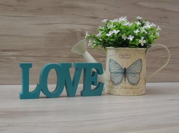 Palavra decorativa LOVE - linha BK