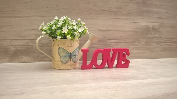 Palavra decorativa LOVE - linha BK