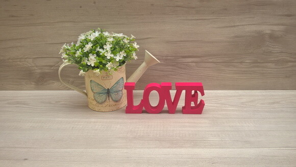 Palavra decorativa LOVE - linha BK