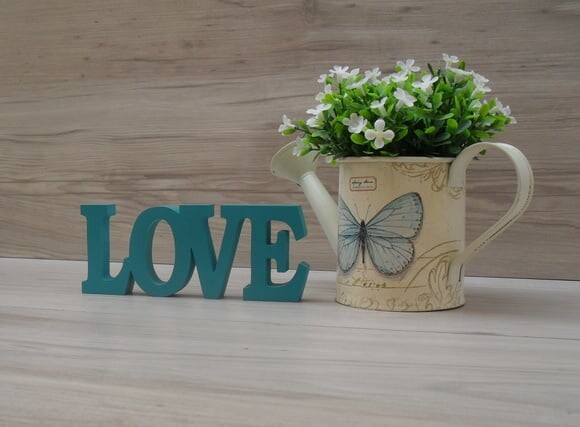 Palavra decorativa LOVE - linha BK