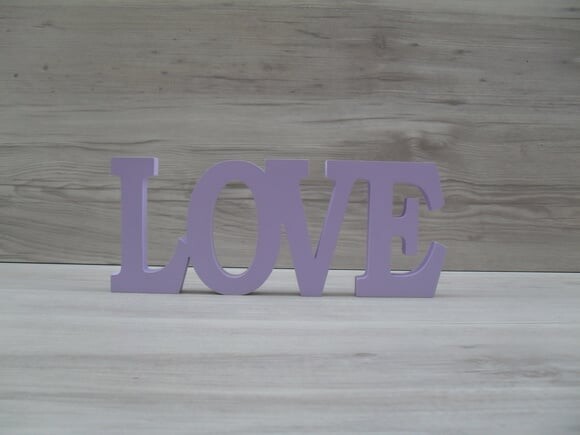 Palavra decorativa LOVE - linha BK M