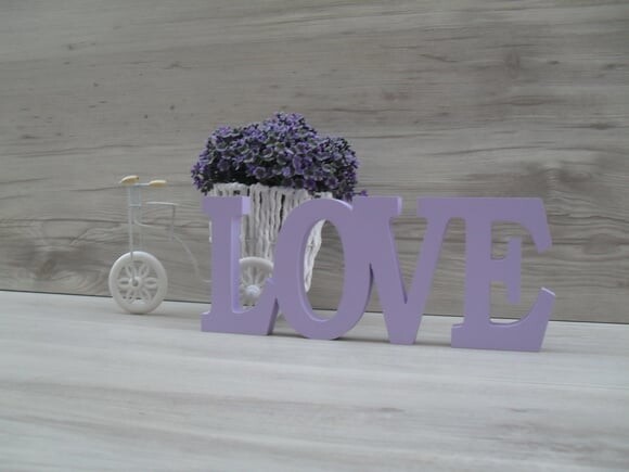 Palavra decorativa LOVE - linha BK M