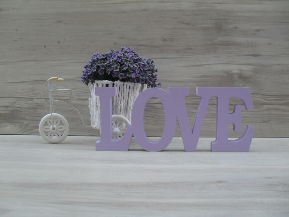 Palavra decorativa LOVE - linha BK M