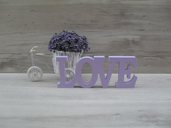 Palavra decorativa LOVE - linha BK M