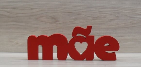 Palavra decorativa mãe - letras em mdf