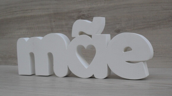 Palavra decorativa mãe - letras em mdf