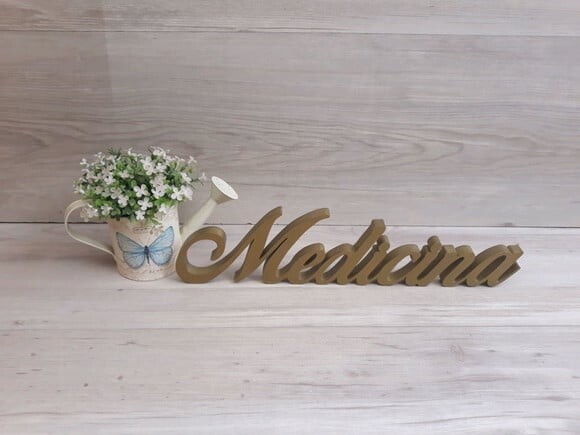 Palavra Decorativa Medicina Mod Bop