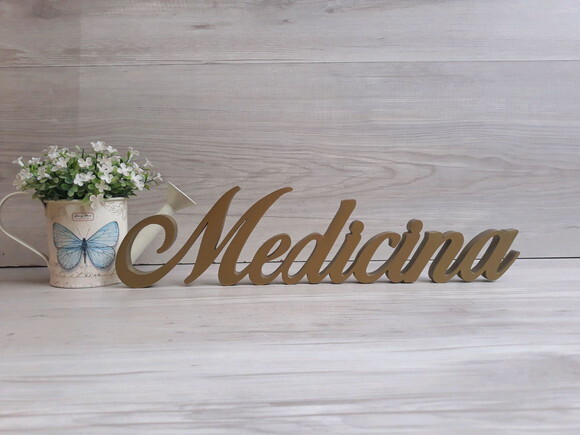 Palavra Decorativa Medicina Mod Bop