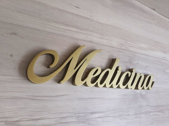 Palavra Decorativa Medicina Mod Bop