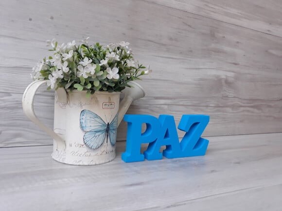 Palavra decorativa PAZ - linha BK