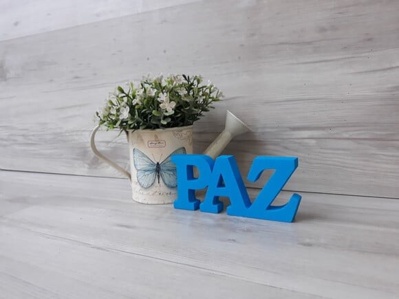Palavra decorativa PAZ - linha BK