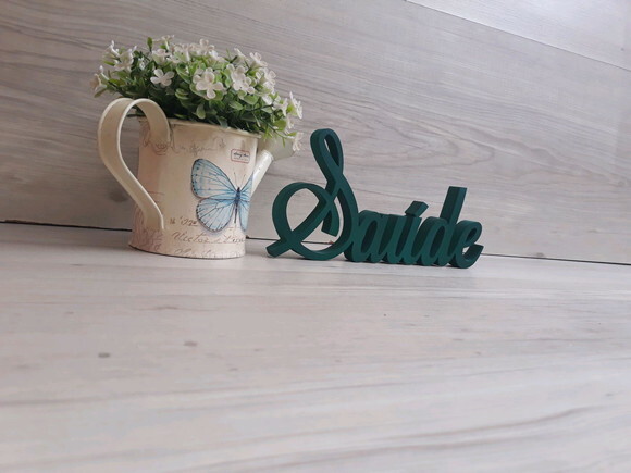 Palavra Decorativa Saúde Mod LS