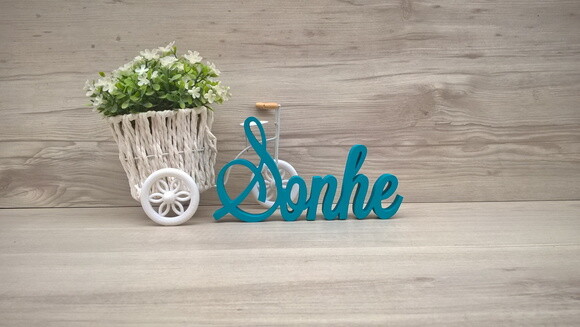 Palavra Decorativa Sonhe Mod LS