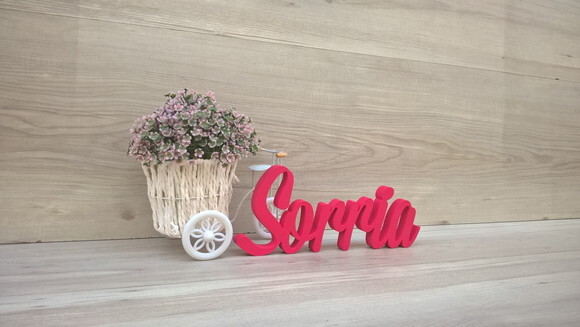 Palavra decorativa Sorria Mod MS