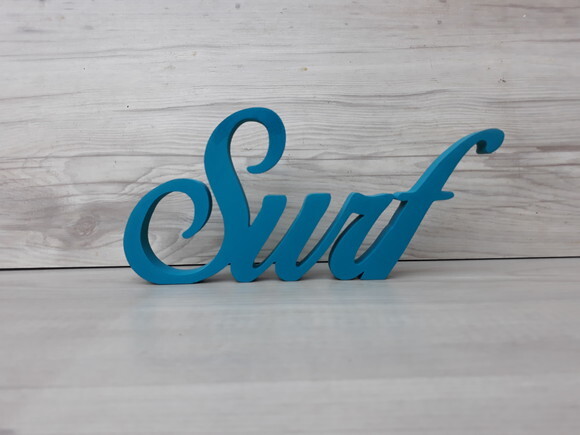 Palavra decorativa Surf