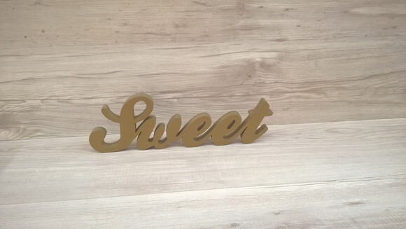 Palavra Decorativa Sweet - Clássico