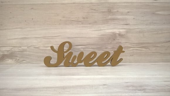 Palavra Decorativa Sweet - Clássico