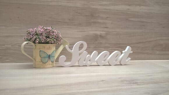 Palavra Decorativa Sweet - Clássico