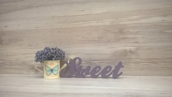 Palavra Decorativa Sweet - Clássico
