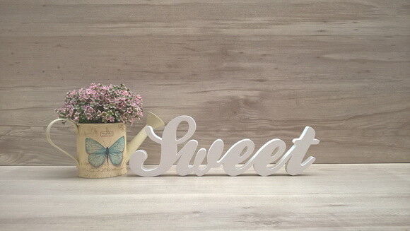 Palavra Decorativa Sweet - Clássico