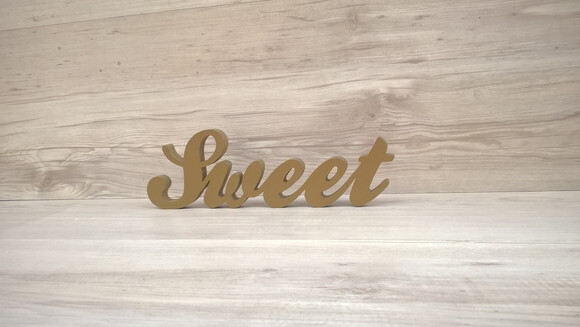 Palavra Decorativa Sweet - Clássico
