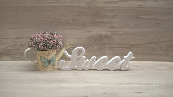 Palavra Decorativa Sweet - Clássico