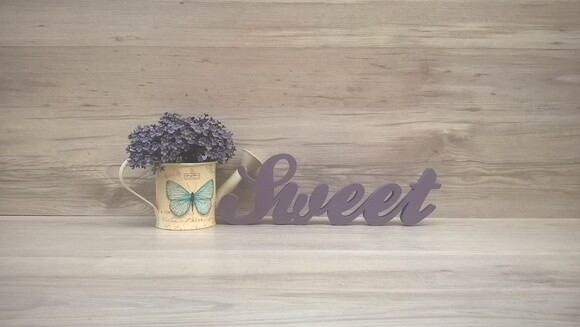 Palavra Decorativa Sweet - Clássico