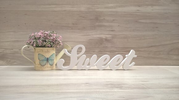 Palavra Decorativa Sweet - Clássico